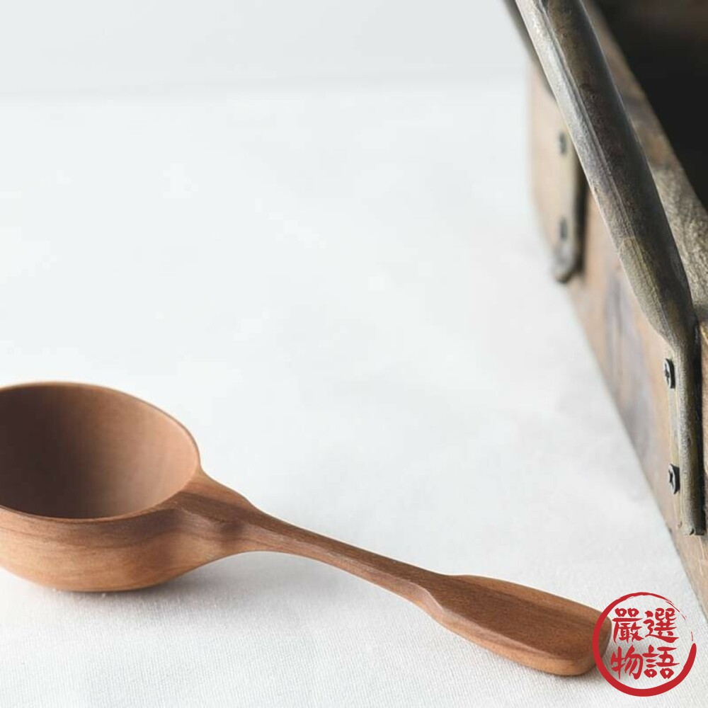 天然木茶匙 量勺 糖/鹽量勺 咖啡量匙 勺子 調料勺 茶匙計量匙 湯匙 調味料 木頭茶杓-圖片-5