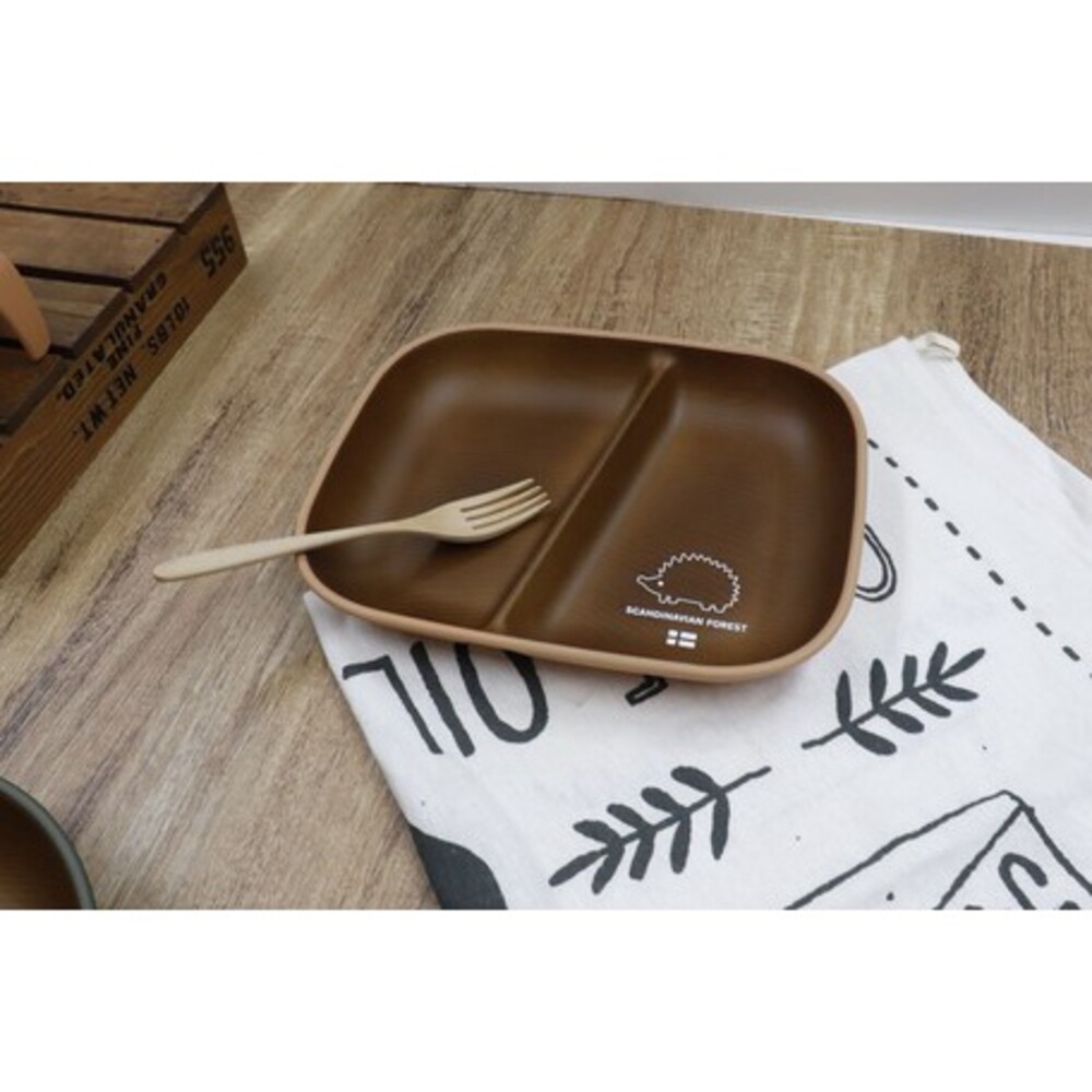 【現貨】日本製 Moz瑞典麋鹿 刺蝟圖案餐盤 SCANDINAVIAN FOREST 分隔盤 露營餐盤 露營