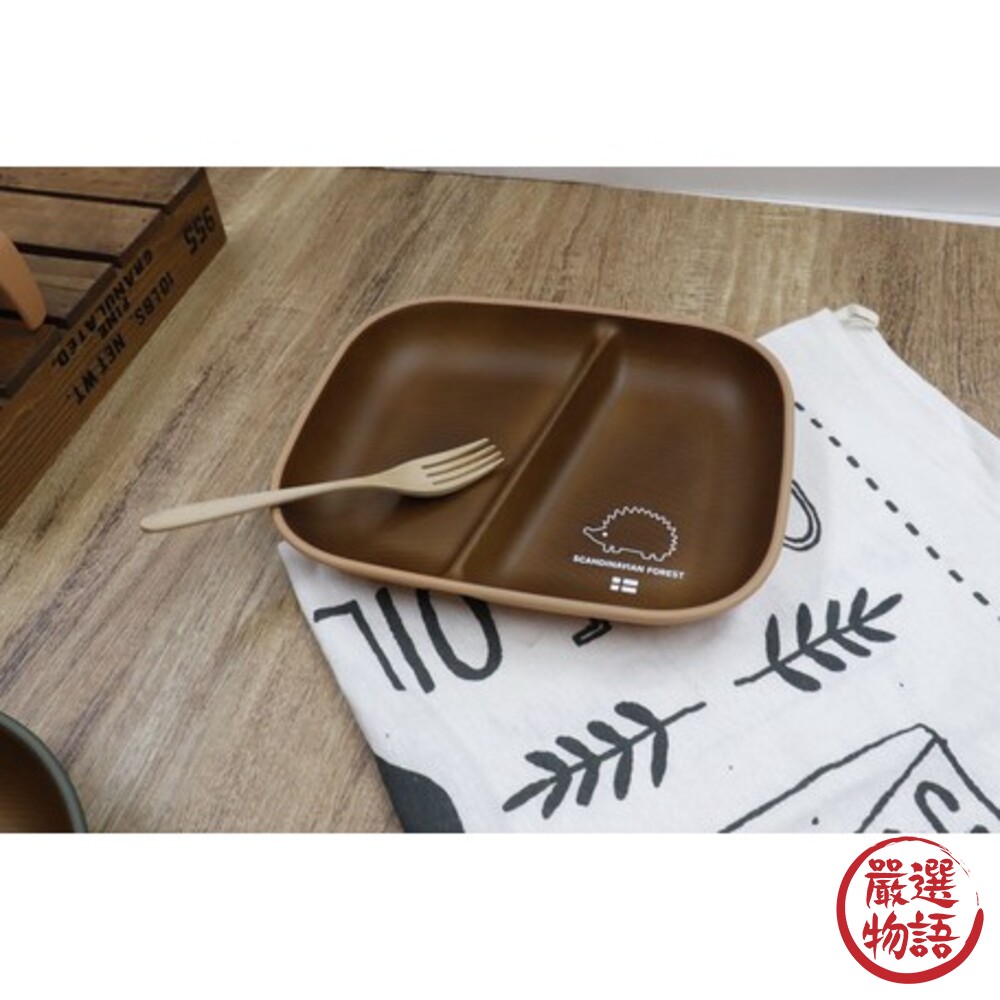 日本製 Moz瑞典麋鹿 刺蝟圖案餐盤 SCANDINAVIAN FOREST 分隔盤 露營餐盤 露營-圖片-1