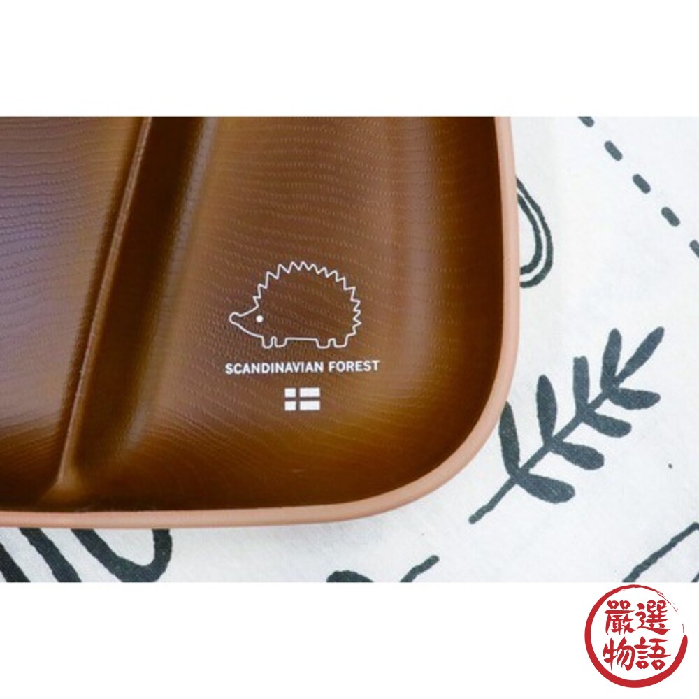 日本製 Moz瑞典麋鹿 刺蝟圖案餐盤 SCANDINAVIAN FOREST 分隔盤 露營餐盤 露營-圖片-2
