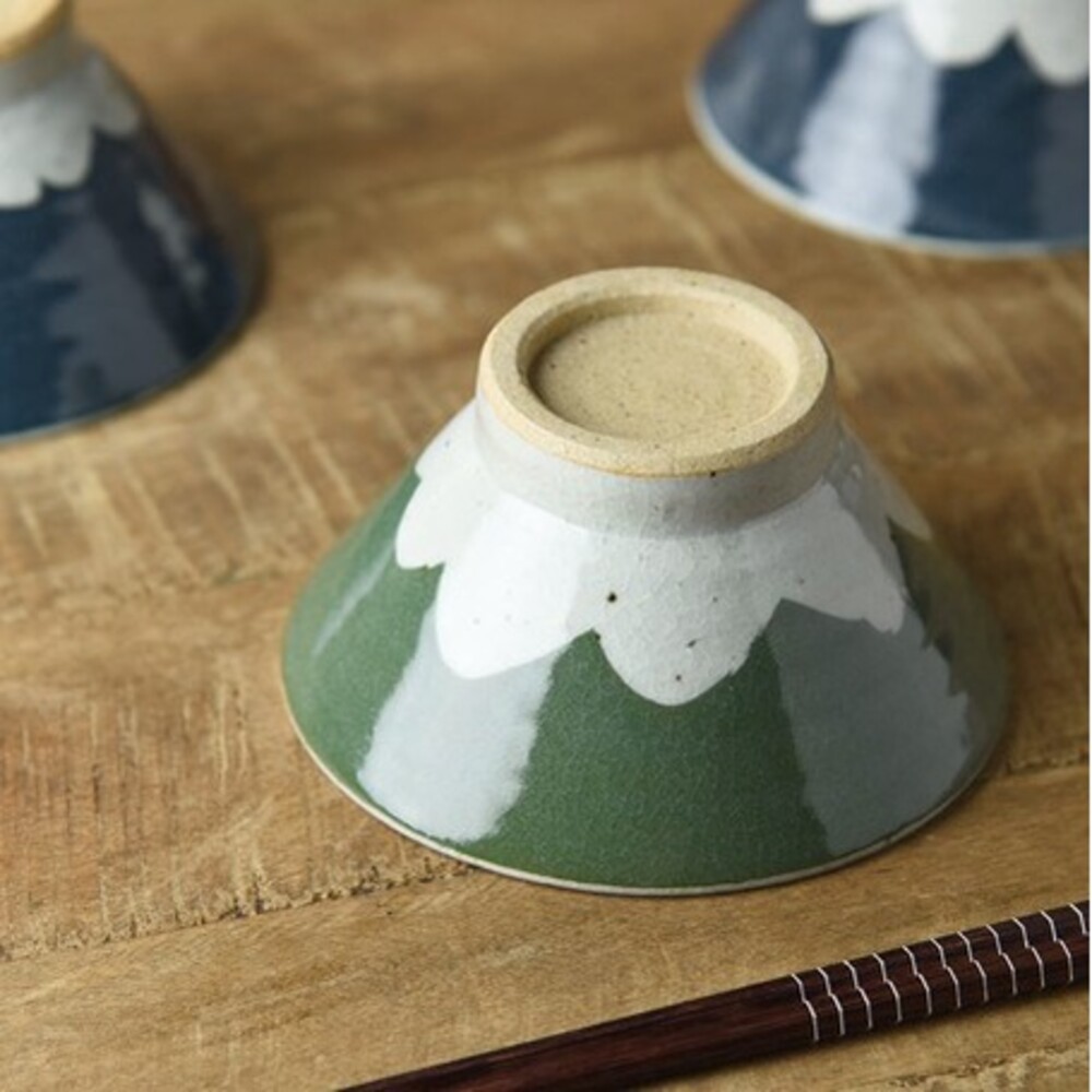 SF-014696-【現貨】日本製 美濃燒 手工繪製富士山餐碗 13cm 飯碗 湯碗 富士山 餐具 陶瓷 碗 日本手工