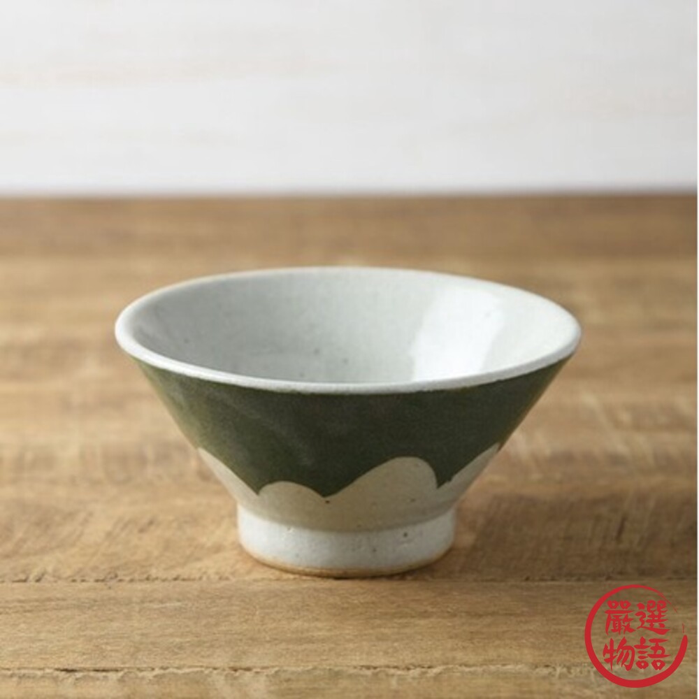 日本製 美濃燒 手工繪製富士山餐碗 13cm 飯碗 湯碗 富士山 餐具 陶瓷 碗 日本手工-圖片-1