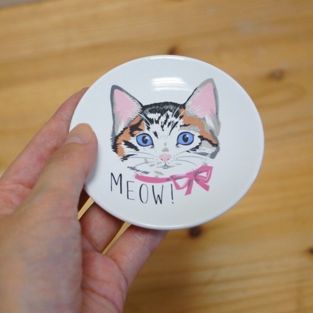 【現貨】日本製 貓咪手繪盤子-黑貓/灰貓/三花 小盤 小菜盤 甜點盤 點心盤 盤子 碟子 餐具 下午茶