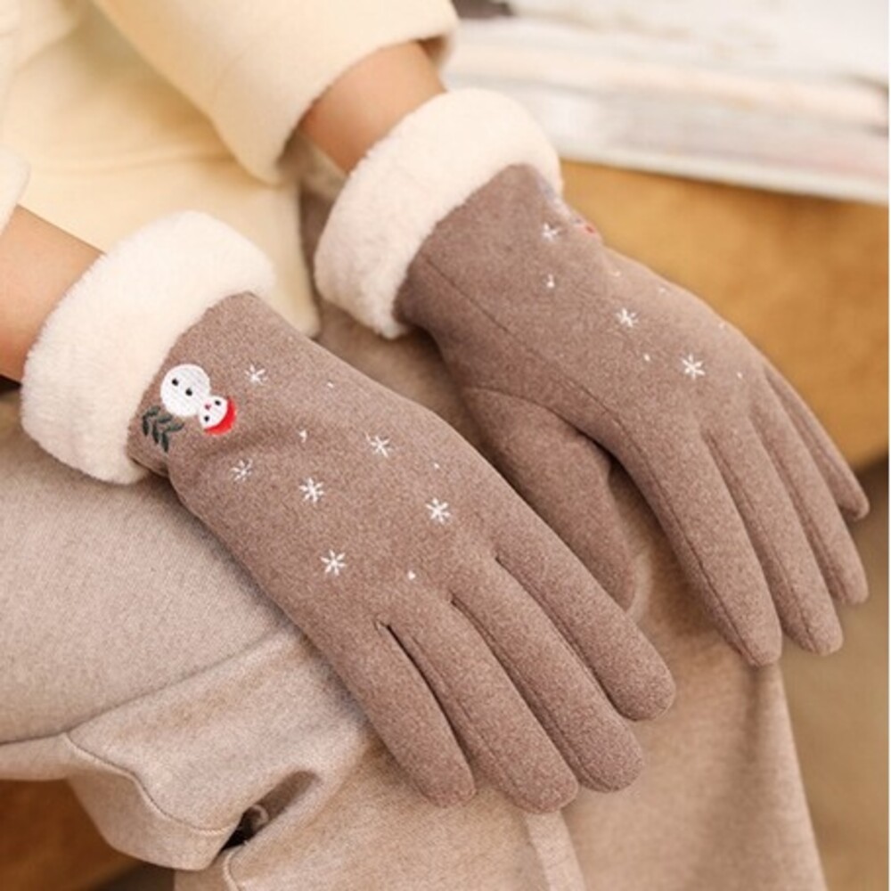【現貨】聖誕雪人手套 兩色 保暖手套 抗寒手套 手套 溫暖 防寒 聖誕節禮物 交換禮物 送禮推薦