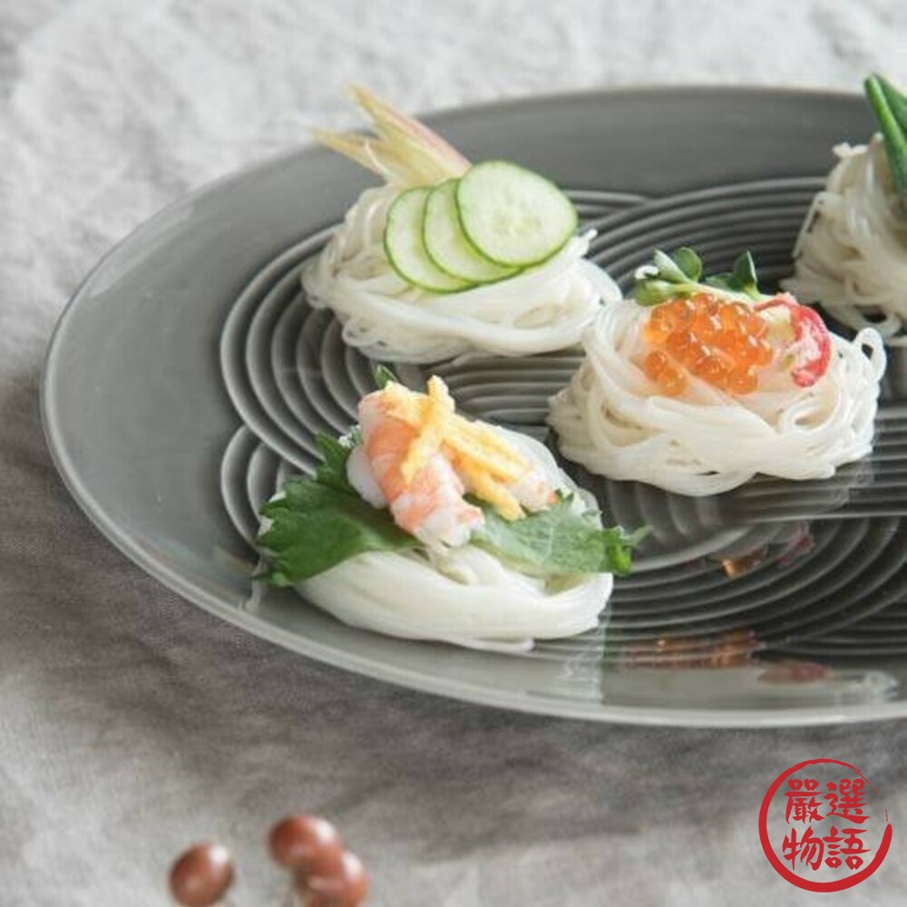 SF-014751-日本製美濃燒繩結盤 盤子 沙拉盤 點心盤 餐盤 菜盤 陶瓷盤 日式餐盤 餐盤 盤 盤子