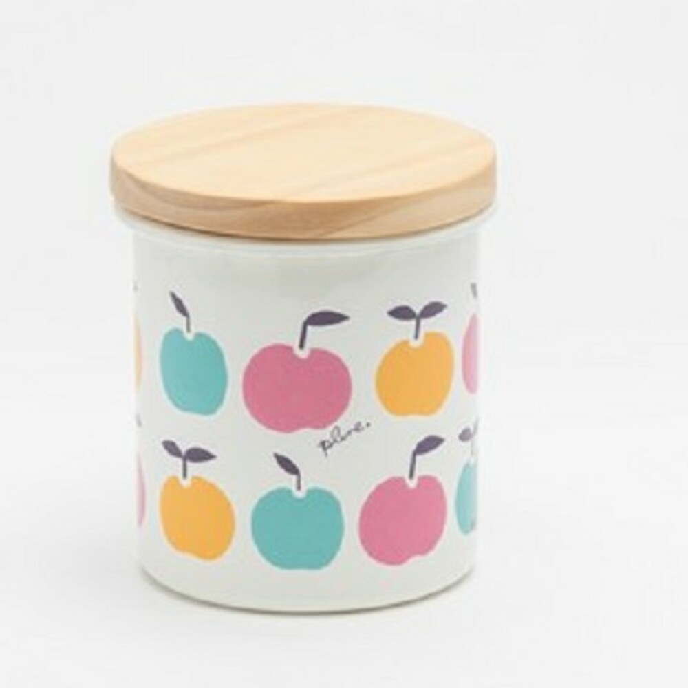 日本製琺瑯密封罐 750ml 豐琺瑯PLUNE 保鮮罐 塗鴉 收納罐 調味罐 食物密封罐 儲物盒