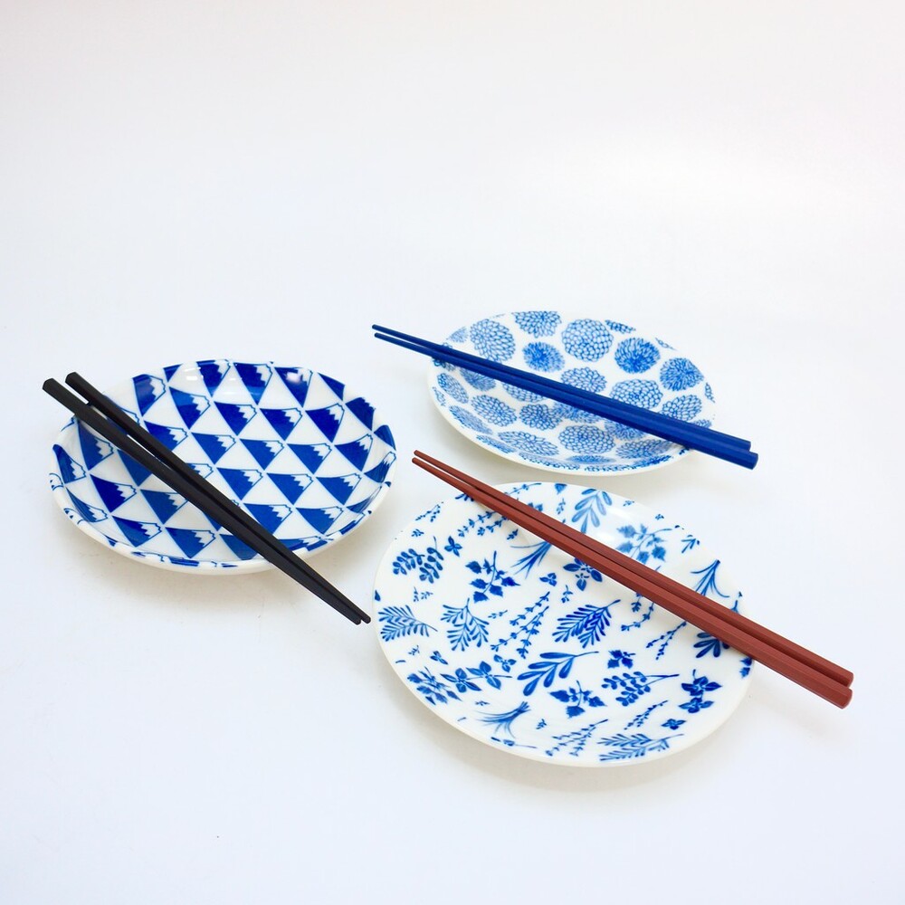 美濃燒小碟子 餐盤 富士山/大麗花/浪漫花草 3種款式 餐桌 日式風格