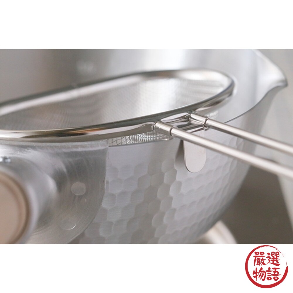 日本製 珍珠金屬 不銹鋼漏勺 小/中 麵勺 火鍋漏勺 過濾勺 濾網 味噌濾勺 滷味 油炸網-圖片-3