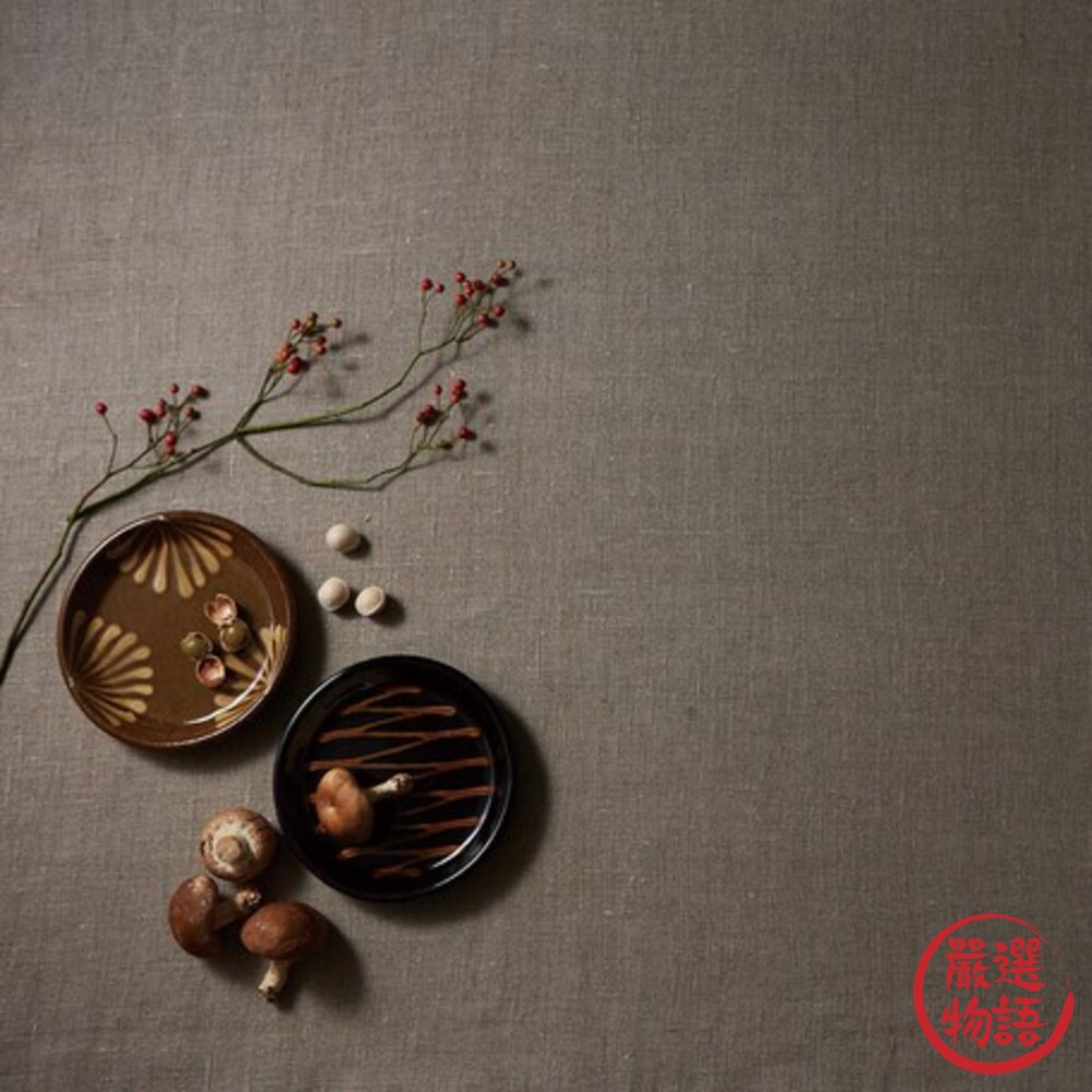 日本製 手工繪製圓盤 美濃燒 Rikizo 16.5cm 咖啡廳 盤子 甜點盤 圓盤 陶瓷圓盤-圖片-4