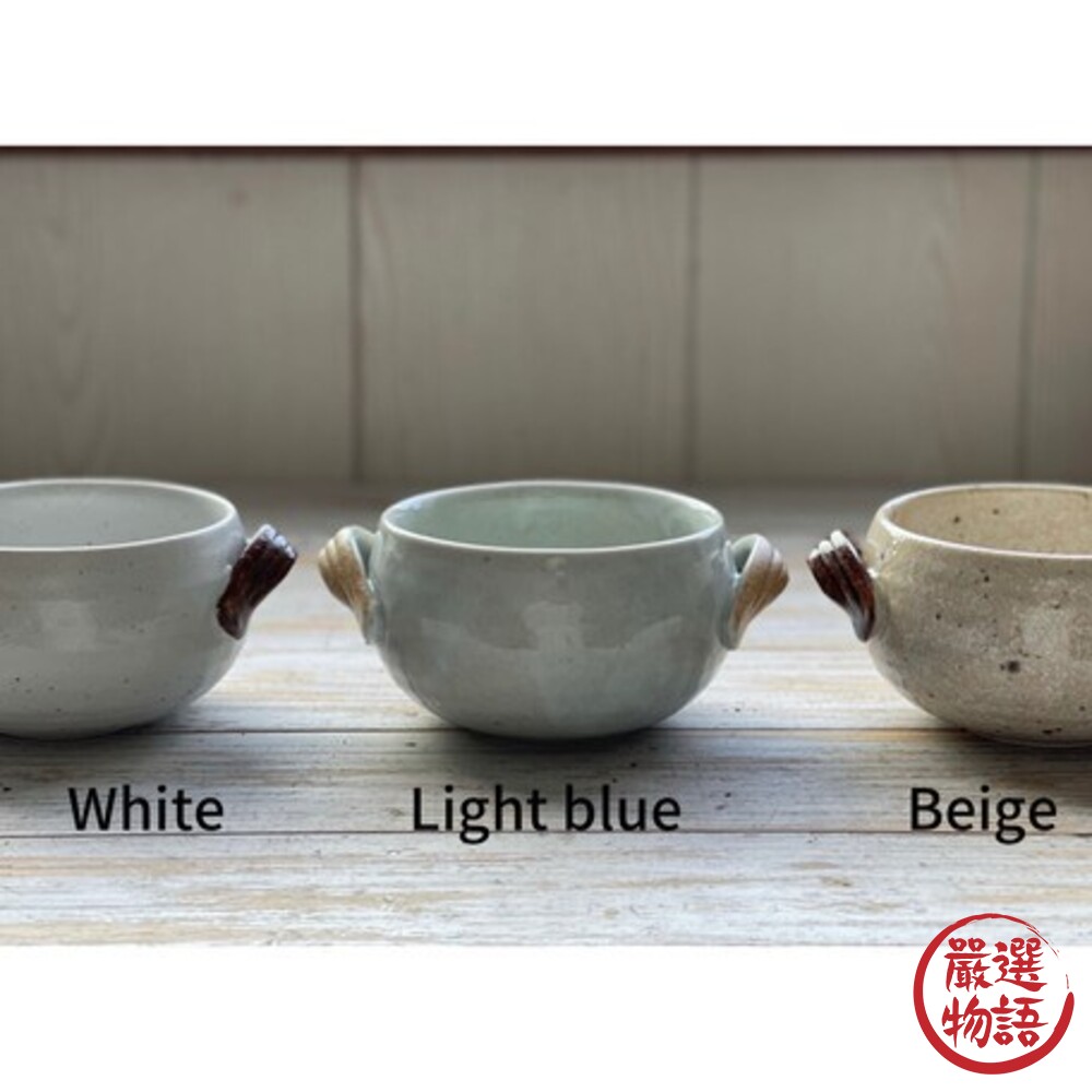 日本製 美濃燒復古濃湯碗 陶瓷碗 造型湯碗 石鍋碗 玉米濃湯 燉湯 燉菜 火鍋 陶器 耳掛式-圖片-5