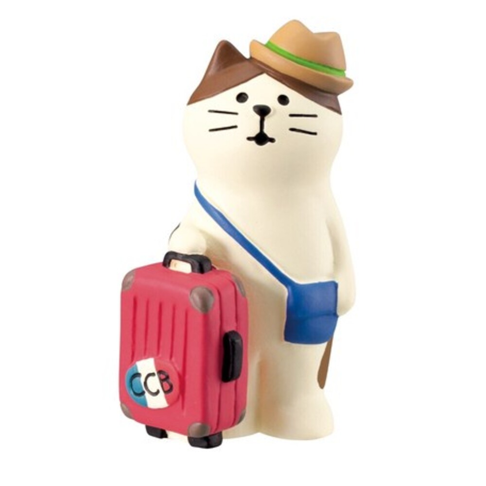 【現貨】貓咪公仔 旅行貓系列 飯糰貓 手提箱貓 公仔 吉祥物 扭蛋 貓奴 居家擺飾 裝飾品 圖片
