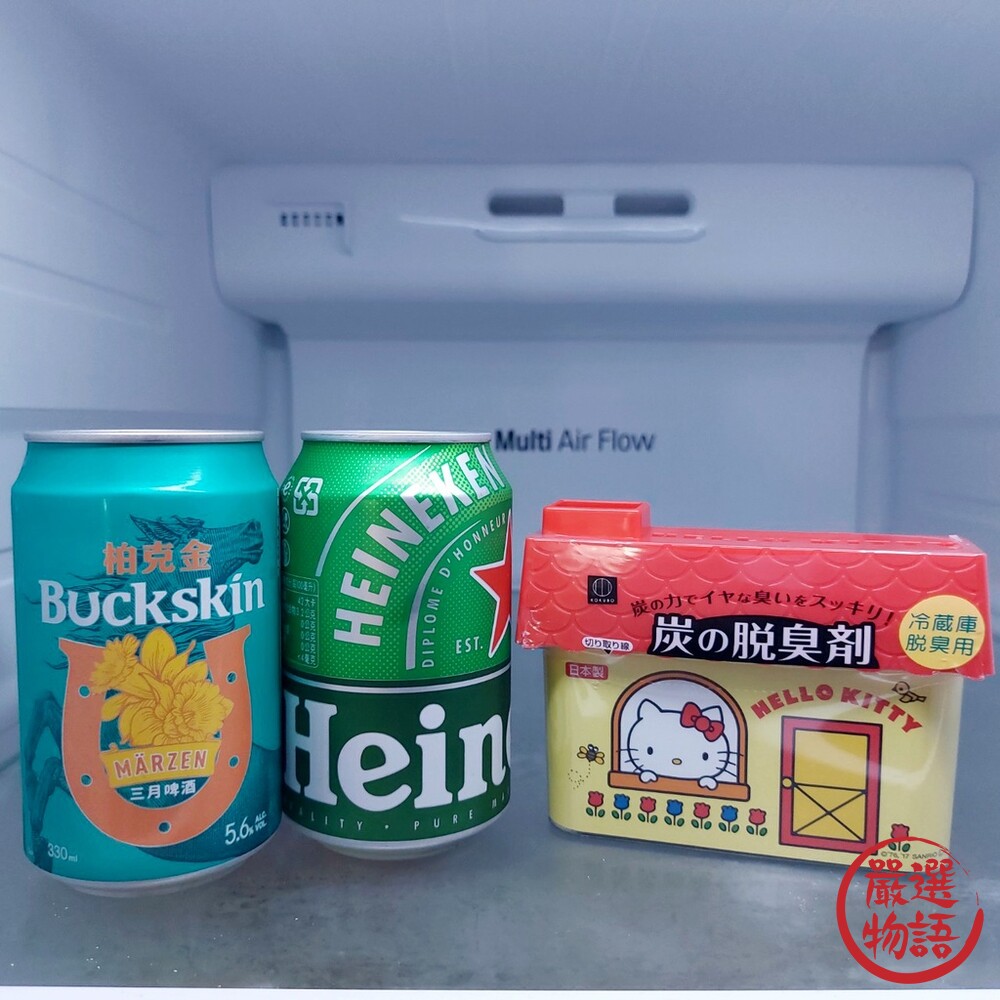 日本製 Hello kitty 冰箱脫臭劑 冷藏除臭劑 活性炭 冰箱 冷藏 冷凍 蔬果 冰箱除臭-圖片-5