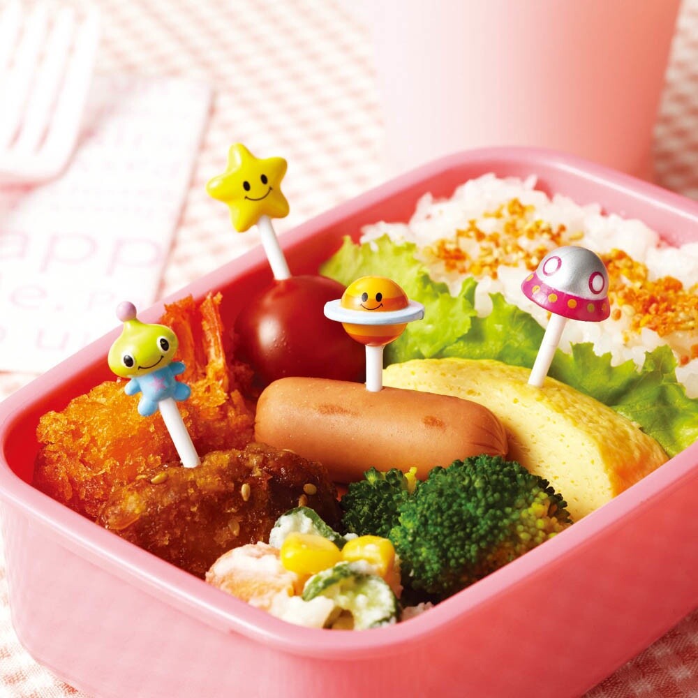 【現貨】造型食物叉-宇宙系列｜午餐盒 食物叉 餐盒裝飾 便當盒 水果叉 點心叉 餐盒 叉子