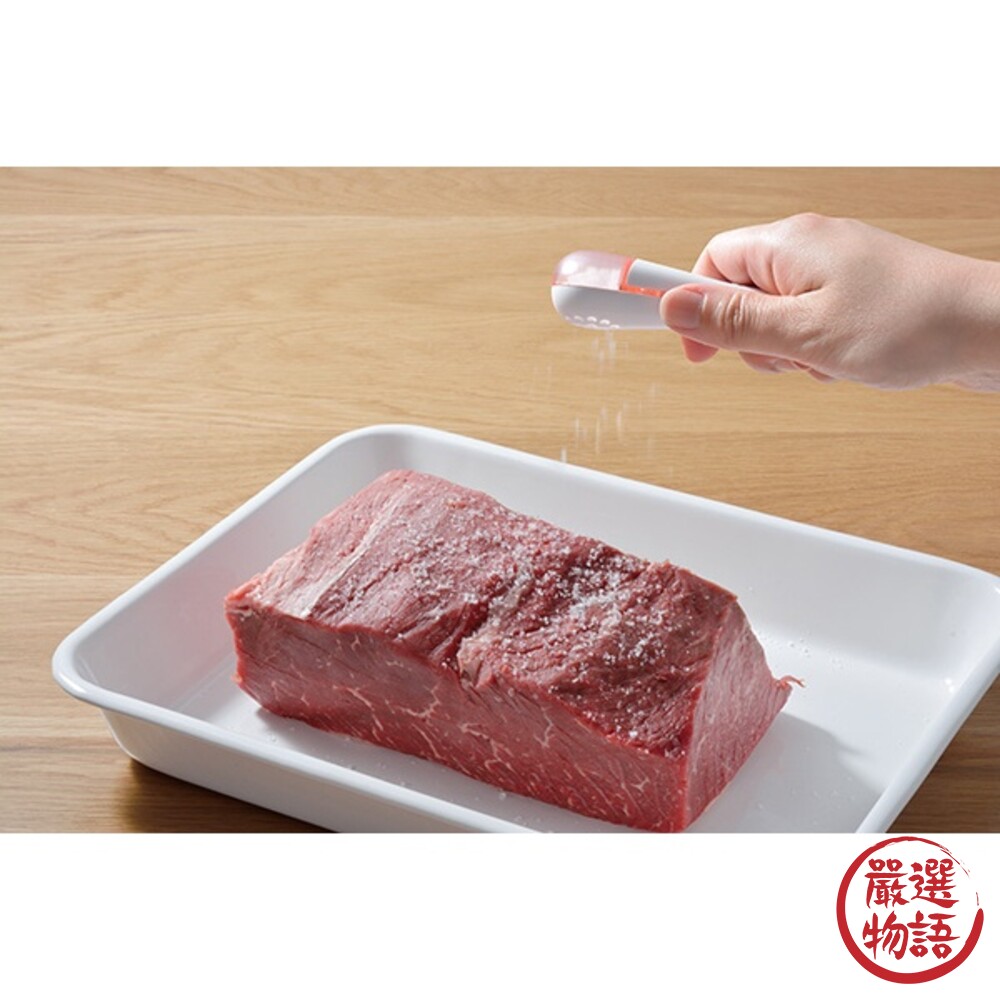 日本製 LEYE灑鹽匙 不沾手 計量 撒鹽器 調味料湯匙 均勻量匙 篩鹽器 減鹽 定量撒鹽勺-圖片-5