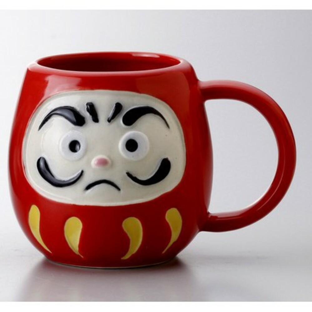 【現貨】日本製 達摩馬克杯 達摩杯 陶瓷杯 不倒翁杯 咖啡杯 茶杯 杯子 陶器 陶瓷 美濃燒 日本吉祥物