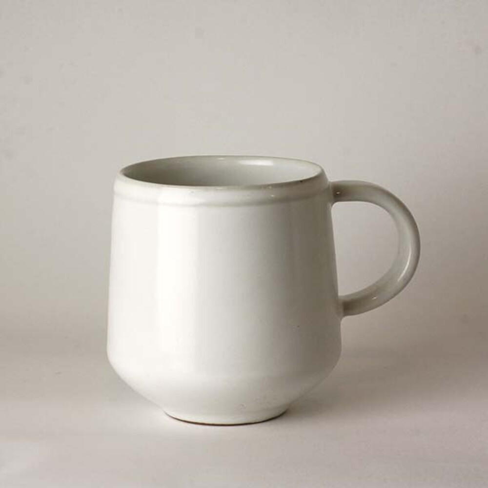 【現貨】日本製 Rokuro 六魯 奶茶白陶瓷馬克杯 200ml 咖啡杯 牛奶杯 茶杯 美濃燒 獨特上釉