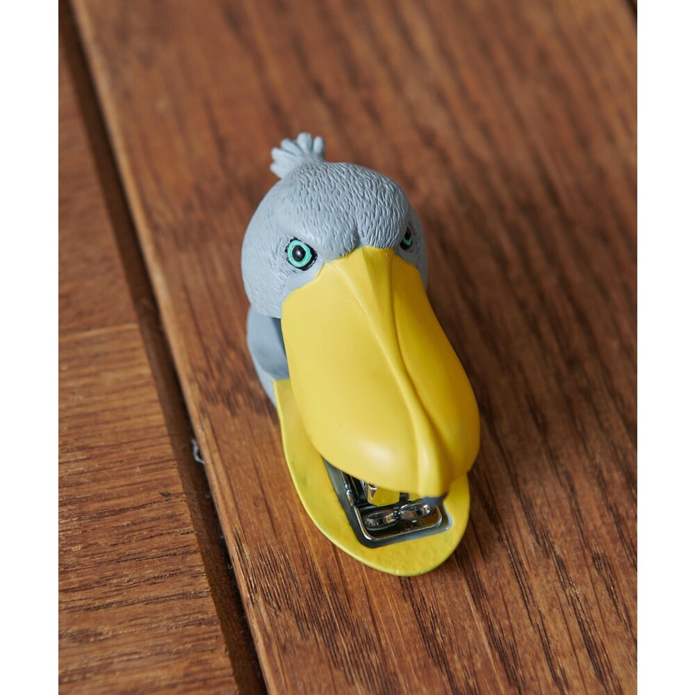 【現貨】大嘴鳥釘書機 Shoebill 鯨頭鸛 迷你釘書機 日本創意文具 巨嘴鳥 辦公文具 圖片