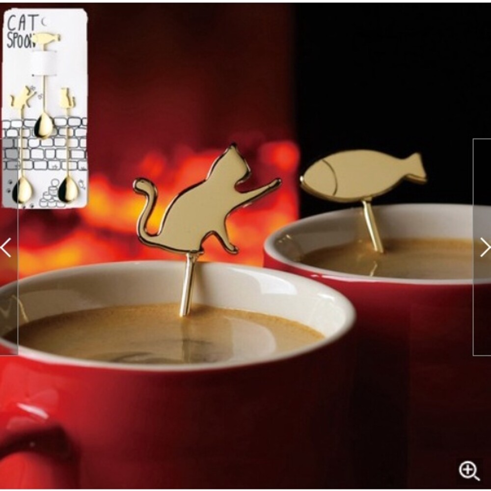 SF-015560-日本製不鏽鋼燕市貓咪攪拌棒 三入組 不鏽鋼湯匙 咖啡匙 茶匙 不鏽鋼 餐具 咖啡器具 送禮推薦