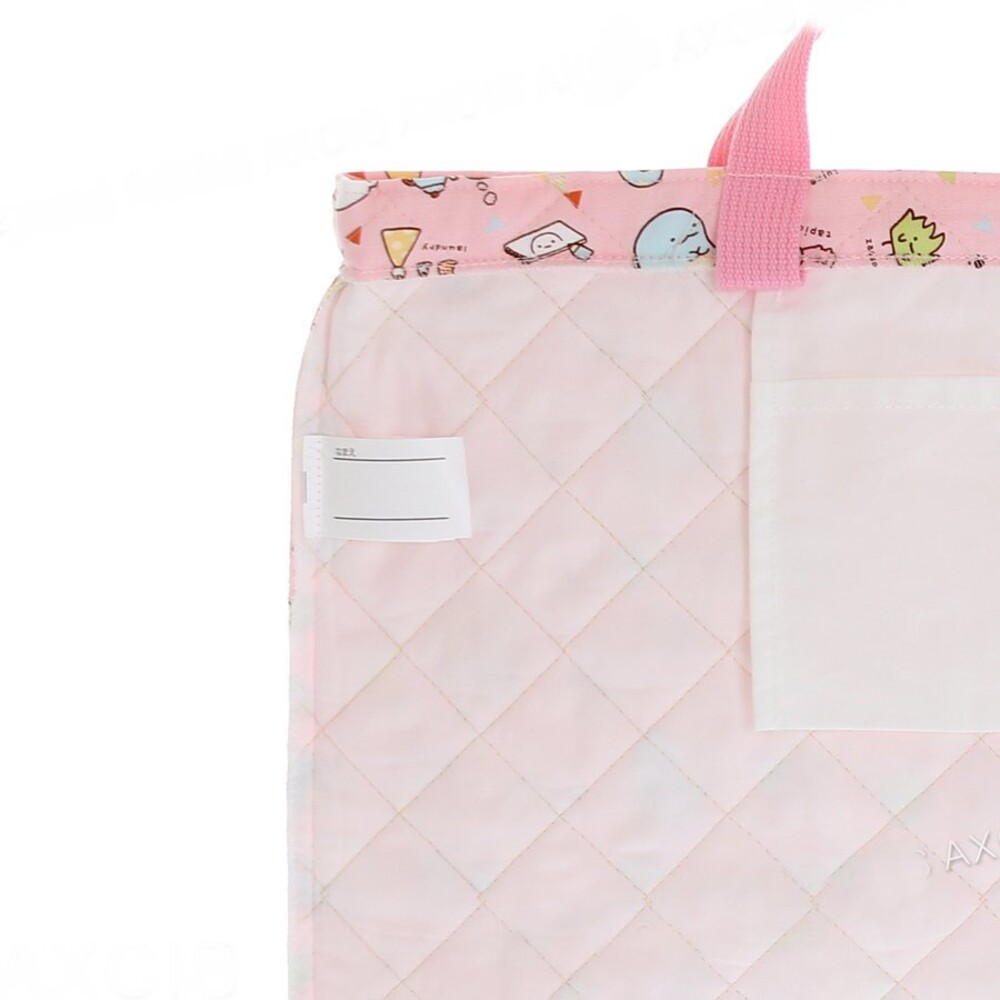 【現貨】日本製 角落生物午睡被袋 粉色 姓名條 暗袋 幼稚園 上課包 外出包 收納袋 手提包 棉被袋