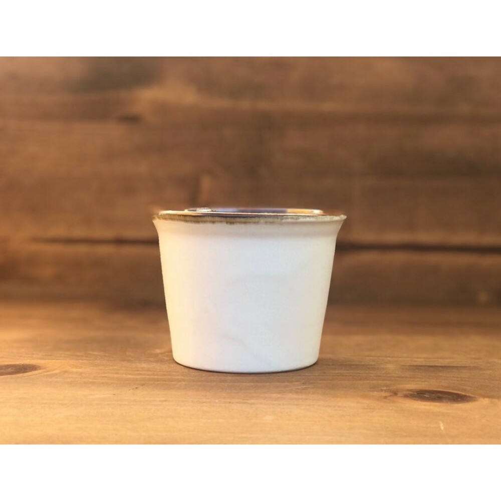 日本製美濃燒茶杯 蒸蛋 烤布蕾 布丁杯 味噌湯碗 和風碗 茶碗蒸杯 白色/咖啡邊 咖啡杯 杯子 馬克杯