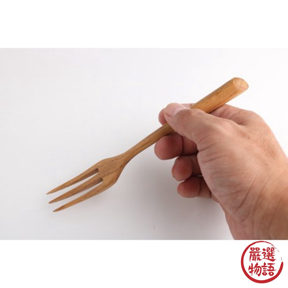 日本製板栗木叉子天然木餐具木叉湯匙木質餐具水果叉沙拉叉日式質感餐具攪拌叉