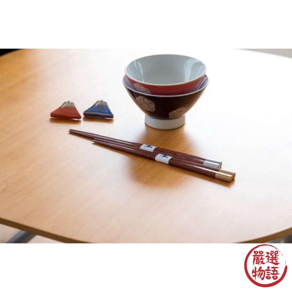 日本製 富士山木筷禮盒組 筷子 筷架 木質筷子 情侶對筷 夫妻對筷 筷子禮盒組 天然木 送禮-thumb