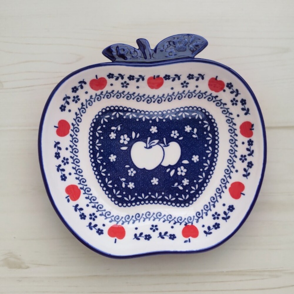 波蘭陶瓷蘋果碗 日本SHINACASA 蘋果造型 蘋果盤 北歐風 水果盤 點心盤 圖片