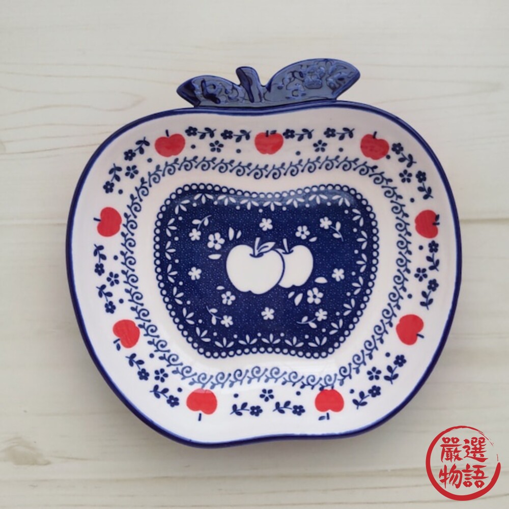 波蘭陶瓷蘋果碗 日本SHINACASA 蘋果造型 蘋果盤 北歐風 水果盤 點心盤-thumb