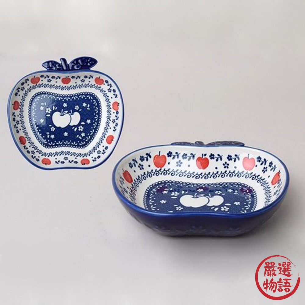 波蘭陶瓷蘋果碗 日本SHINACASA 蘋果造型 蘋果盤 北歐風 水果盤 點心盤-thumb