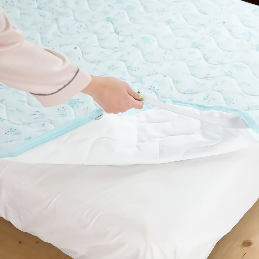 單人涼感床墊 100x205cm 日式床墊 冰涼墊 保潔墊 單人床墊 涼墊 接觸冷感 圖片