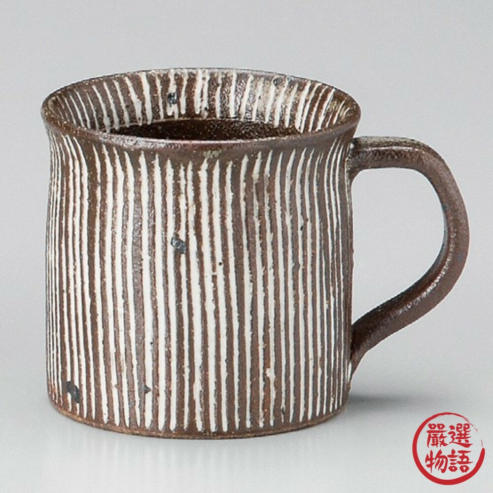 SF-015847-日本製美濃燒馬克杯 十草馬克杯 茶杯 咖啡杯 杯子 杯 茶具 陶瓷馬克杯 日製陶器 陶器 杯器