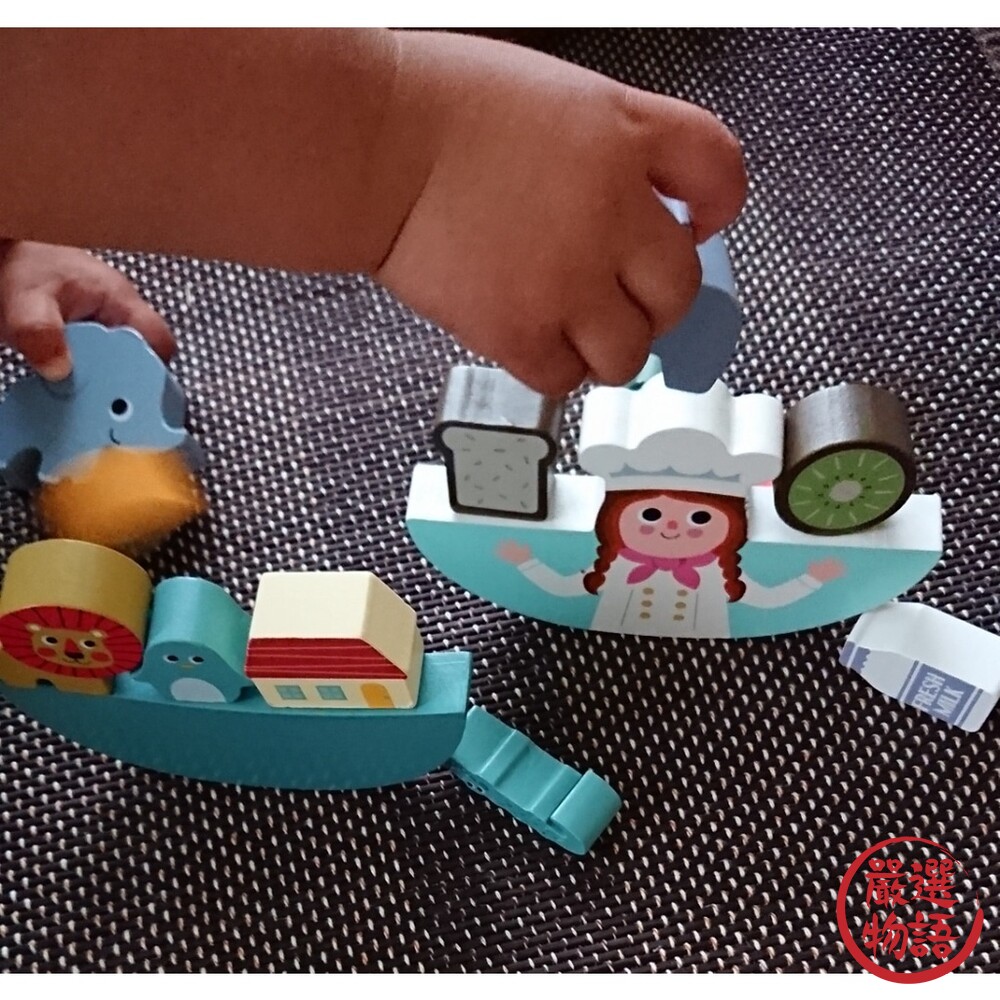 動物平衡疊疊樂 木製平衡遊戲 知育玩具 平衡積木 桌遊 食物疊疊樂 益智玩具 團康-圖片-3