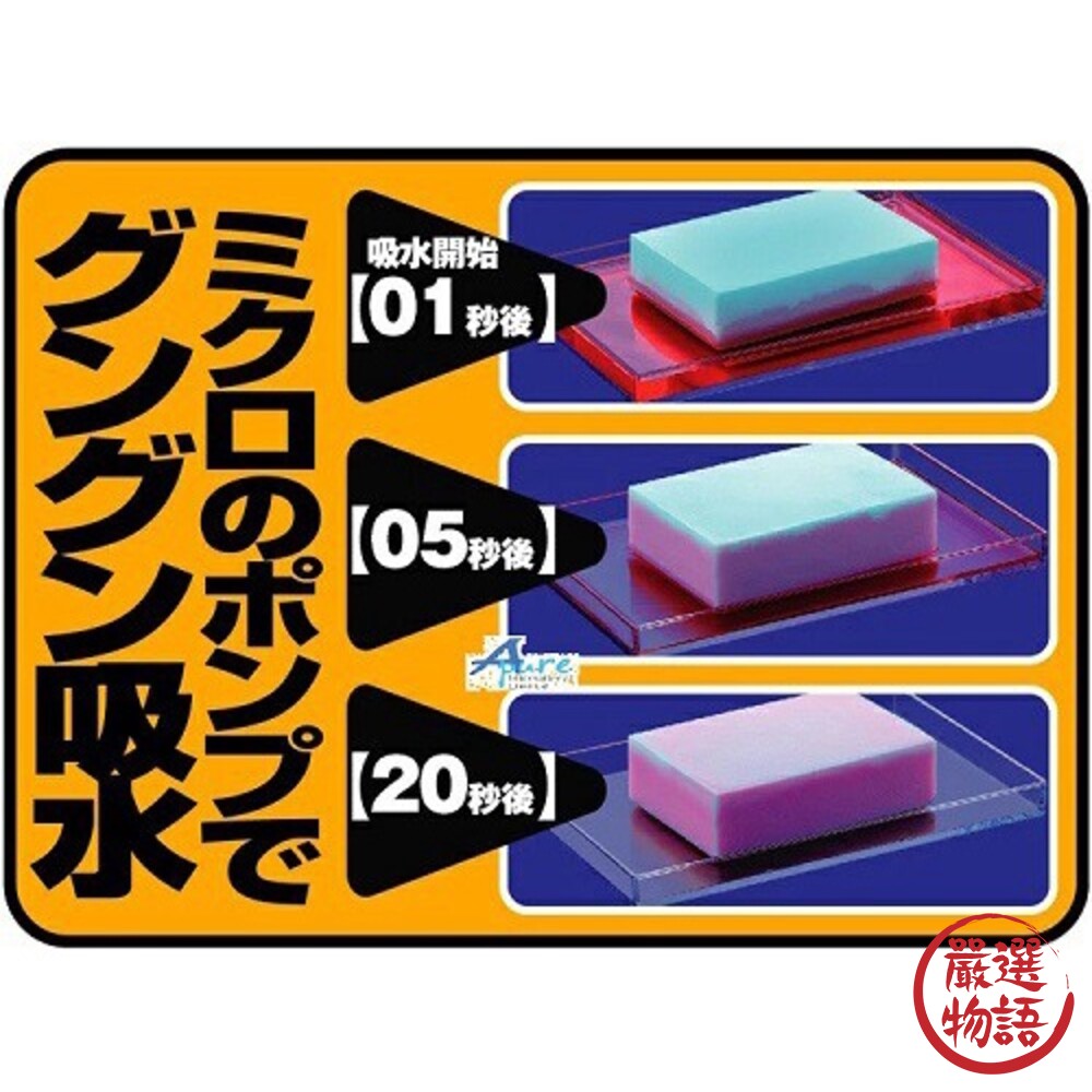 日本製 Aion海綿 超強吸水 PVA 110ml 擦拭型 水漬 清潔去汙 海綿 浴室清潔 擦車-圖片-6