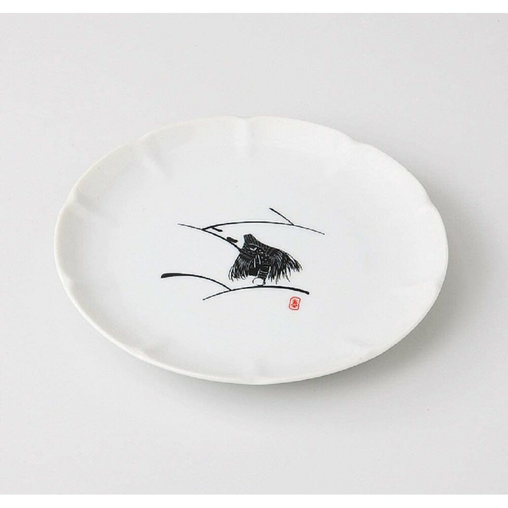 SF-015929-【現貨】日本製 美濃燒 盤 16公分 雪國 盤子 餐盤 菜盤 咖哩盤 陶瓷 白色 淺盤 和風 和食 水果盤