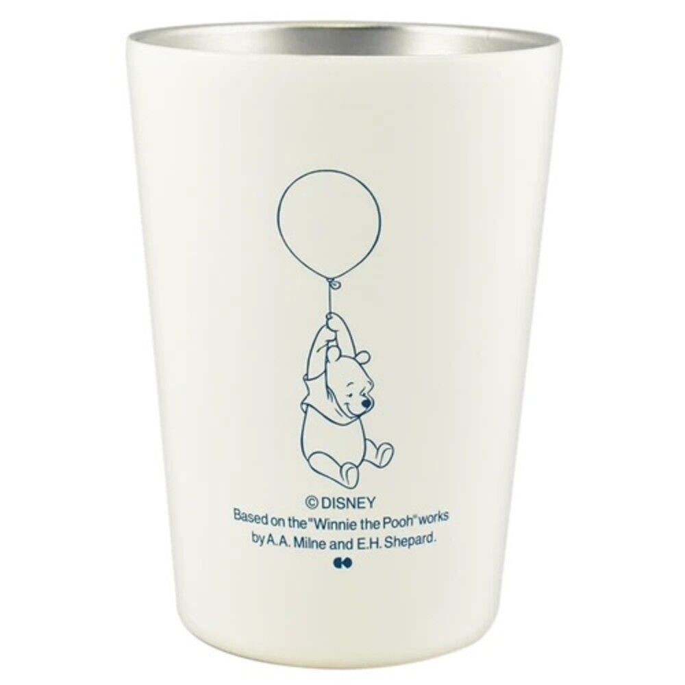 【現貨】小熊維尼不銹鋼杯 460ml 辦公杯 環保杯 白色控 不鏽鋼水杯 水杯 卡通杯 咖啡杯 圖片
