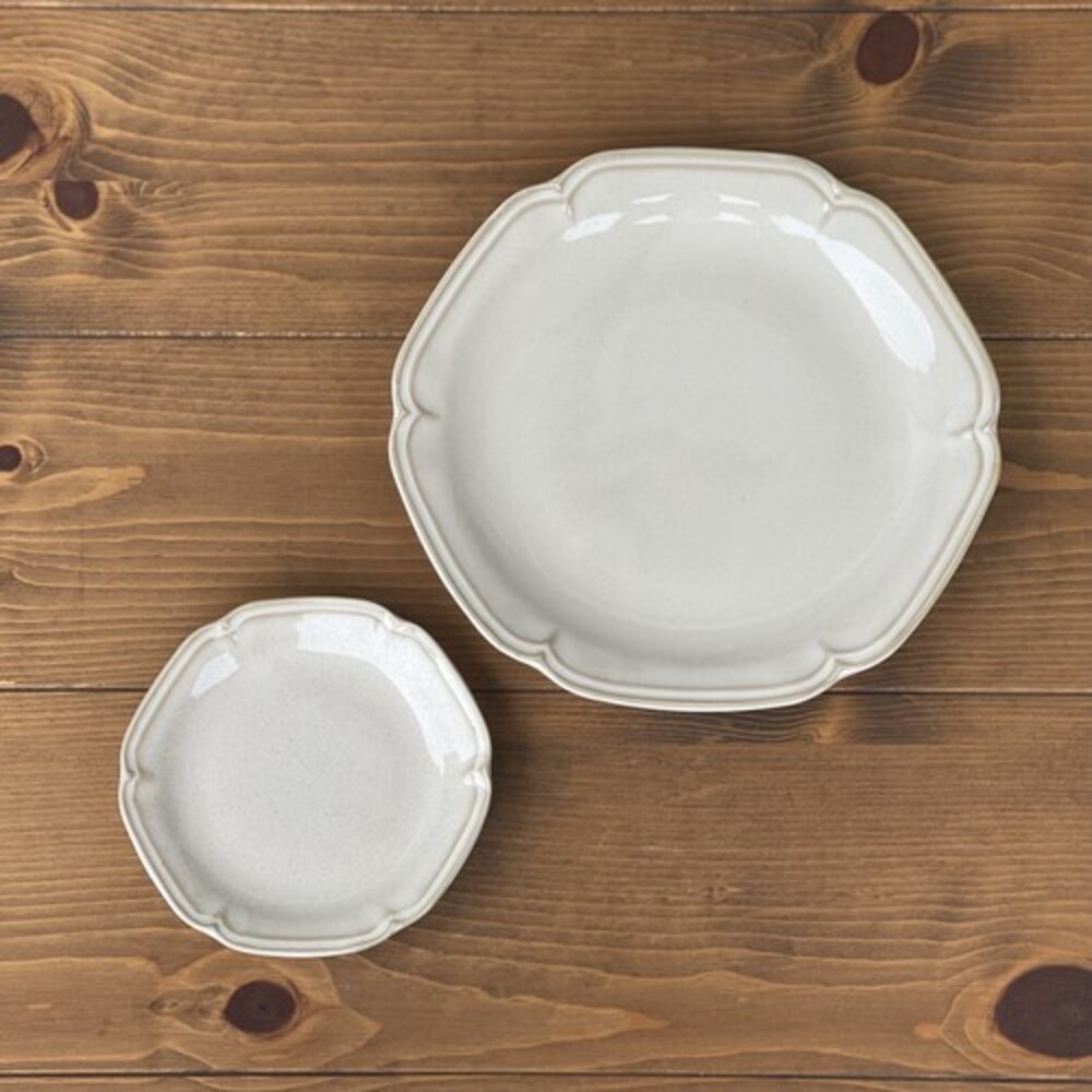 日本製 美濃燒六角盤 Kalmia 楕円鉢/深皿 白色陶瓷盤 盤子 白色 陶器 網美餐盤