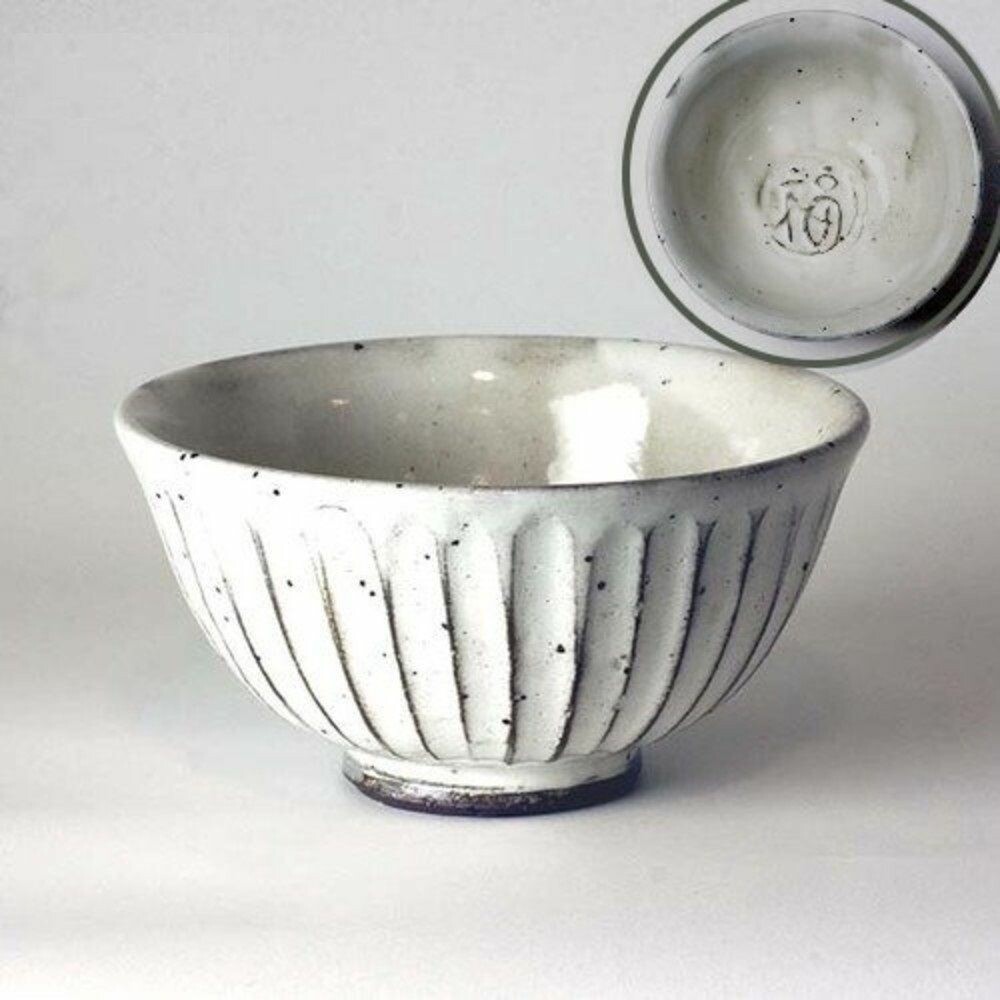 日本製 六魯福字碗 Rokuro 粉引 小碗 餐具 日式餐具 陶瓷餐具 餐盤 湯碗 陶碗 圖片