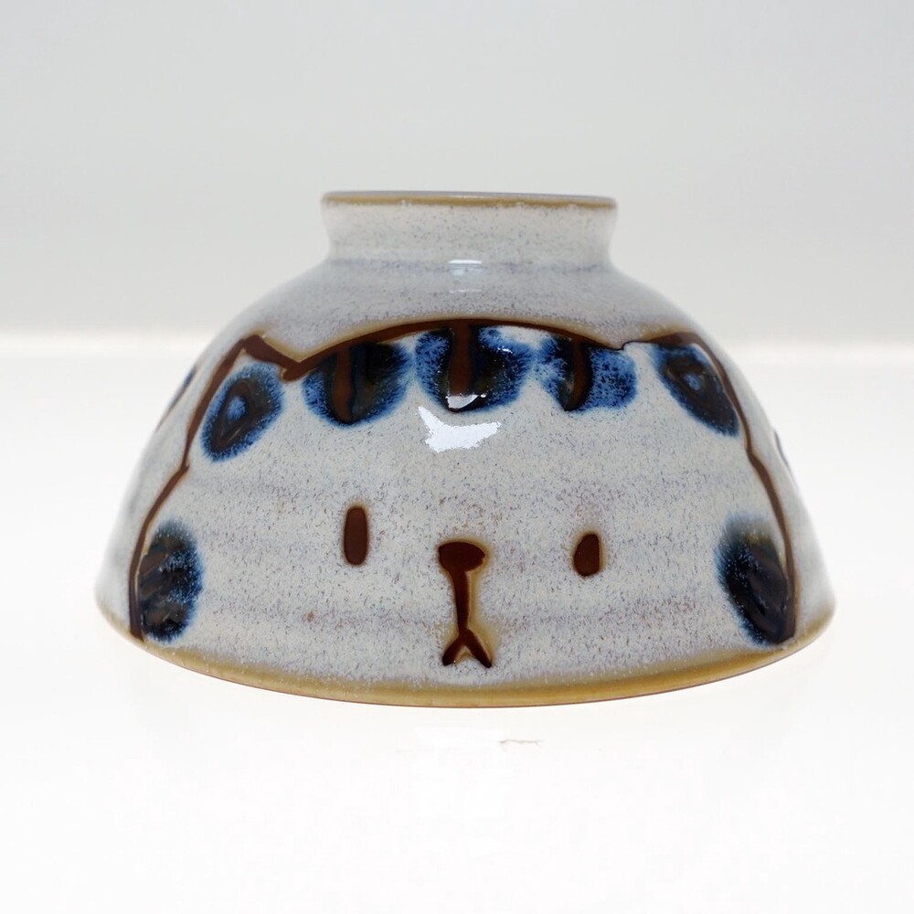 【現貨】日本製 美濃燒貓咪茶碗 貓屁屁 貓奴 陶瓷碗 小碗 兒童碗 造型碗 廚房 陶瓷餐具 飯碗 湯碗