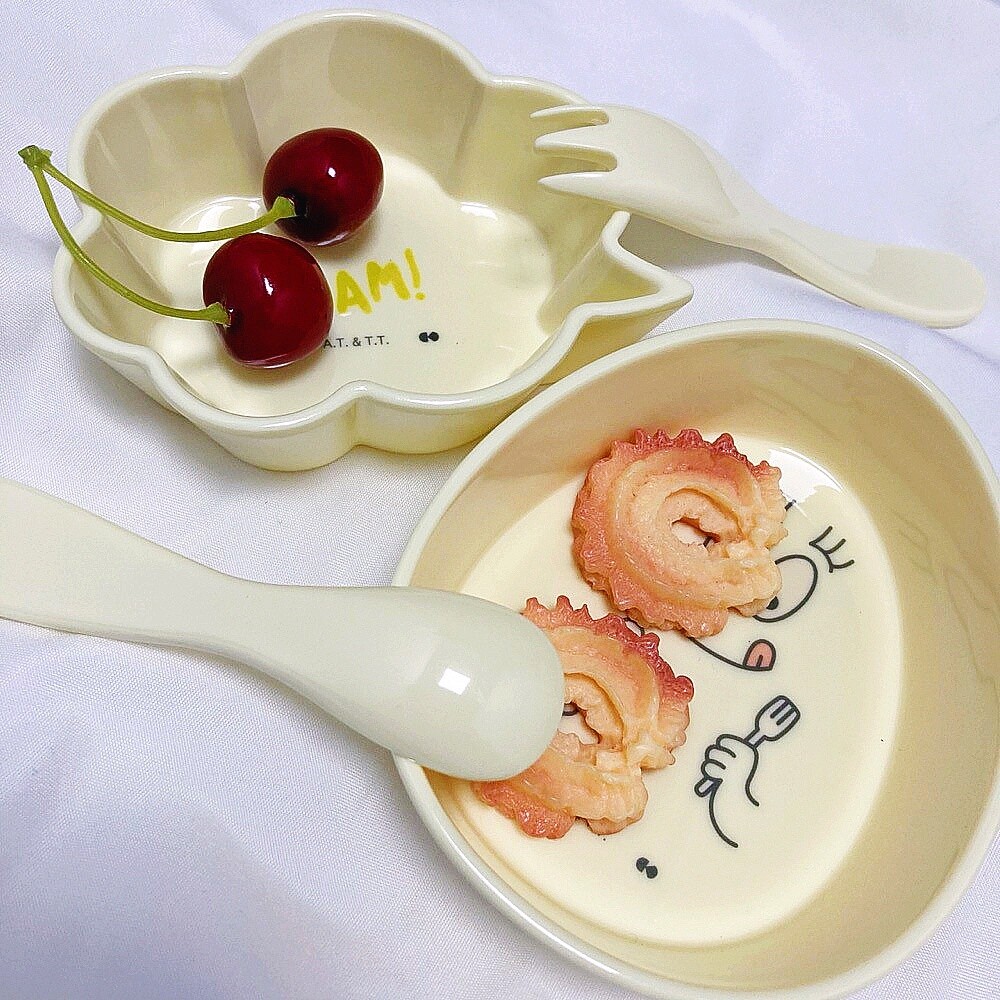 【現貨】泡泡先生餐具組 台灣製 兒童餐具 兒童餐碗 嬰兒餐具 叉子 湯匙 小朋友餐具 送禮餐具 圖片