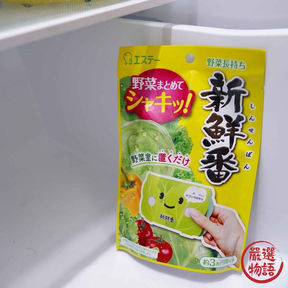 蔬果保鮮劑 冰箱冷藏 保鮮 脫臭 去味 延長新鮮 蔬菜室專用 冷藏 保鮮袋 蔬菜-圖片-3