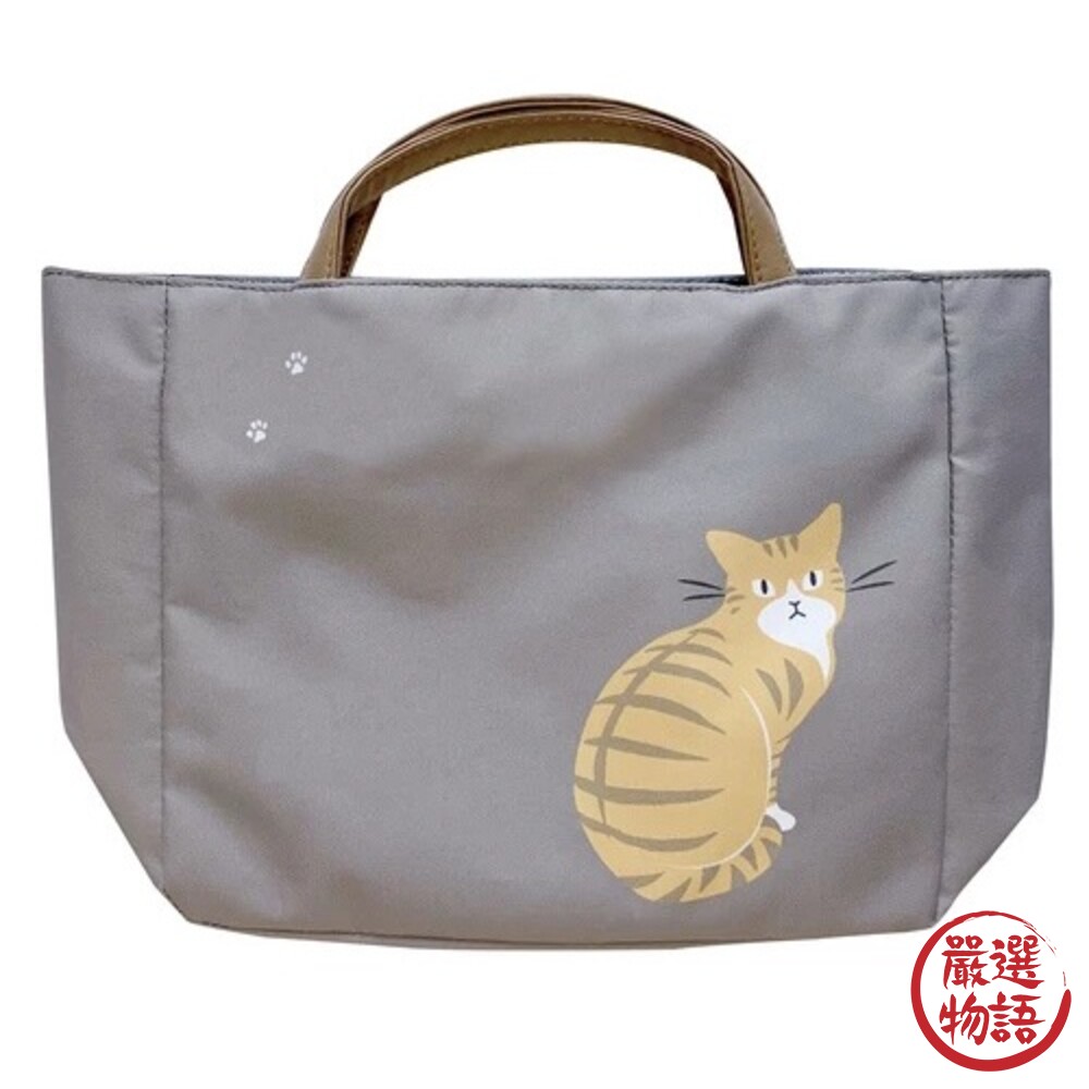 貓咪手提袋 貓咪 袋子 手提包 手提袋 袋 收納袋 水壺袋 袋中袋 包包 貓奴 喵喵-圖片-4