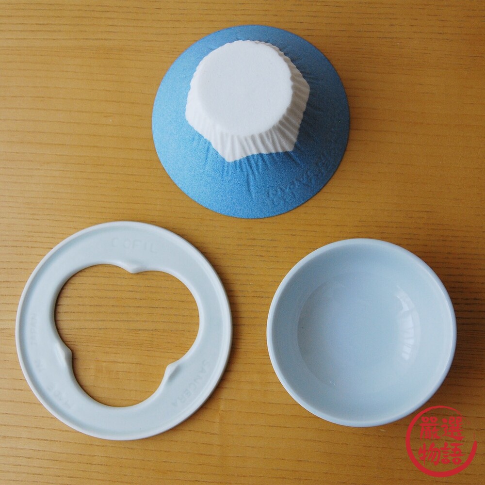 日本製 富士山 陶瓷咖啡濾杯 手沖濾杯 造型濾杯 手沖 免濾紙 咖啡 COFIL 波佐見燒-圖片-1