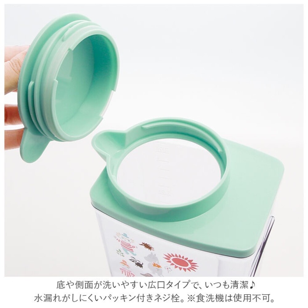 日本製 嚕嚕米冷水壺 冷水壺 儲水壺 茶壺 飲料罐 耐熱壺 嚕嚕米 可橫放 圖片