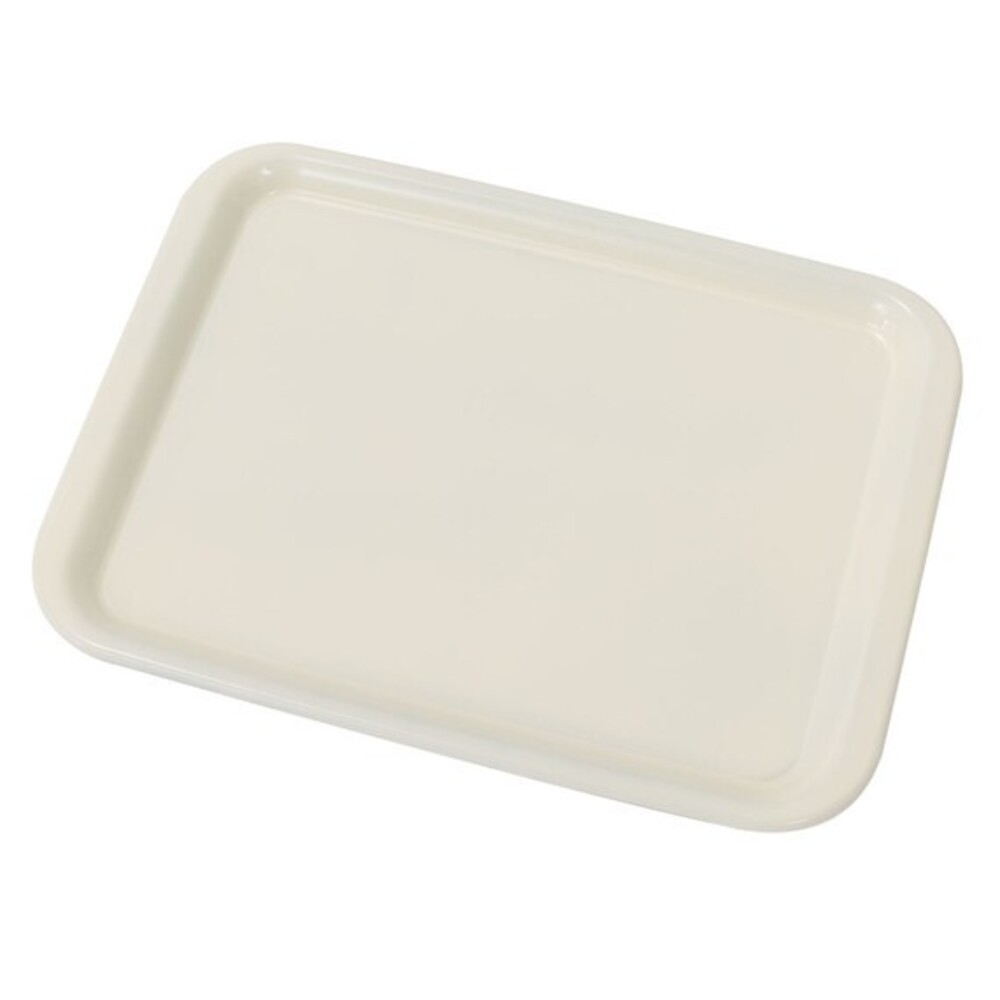 日本製 奶油色抗菌防滑托盤 | 托盤 抗菌 防滑 可微波 耐熱 隔熱墊 廚房好物 餐盤