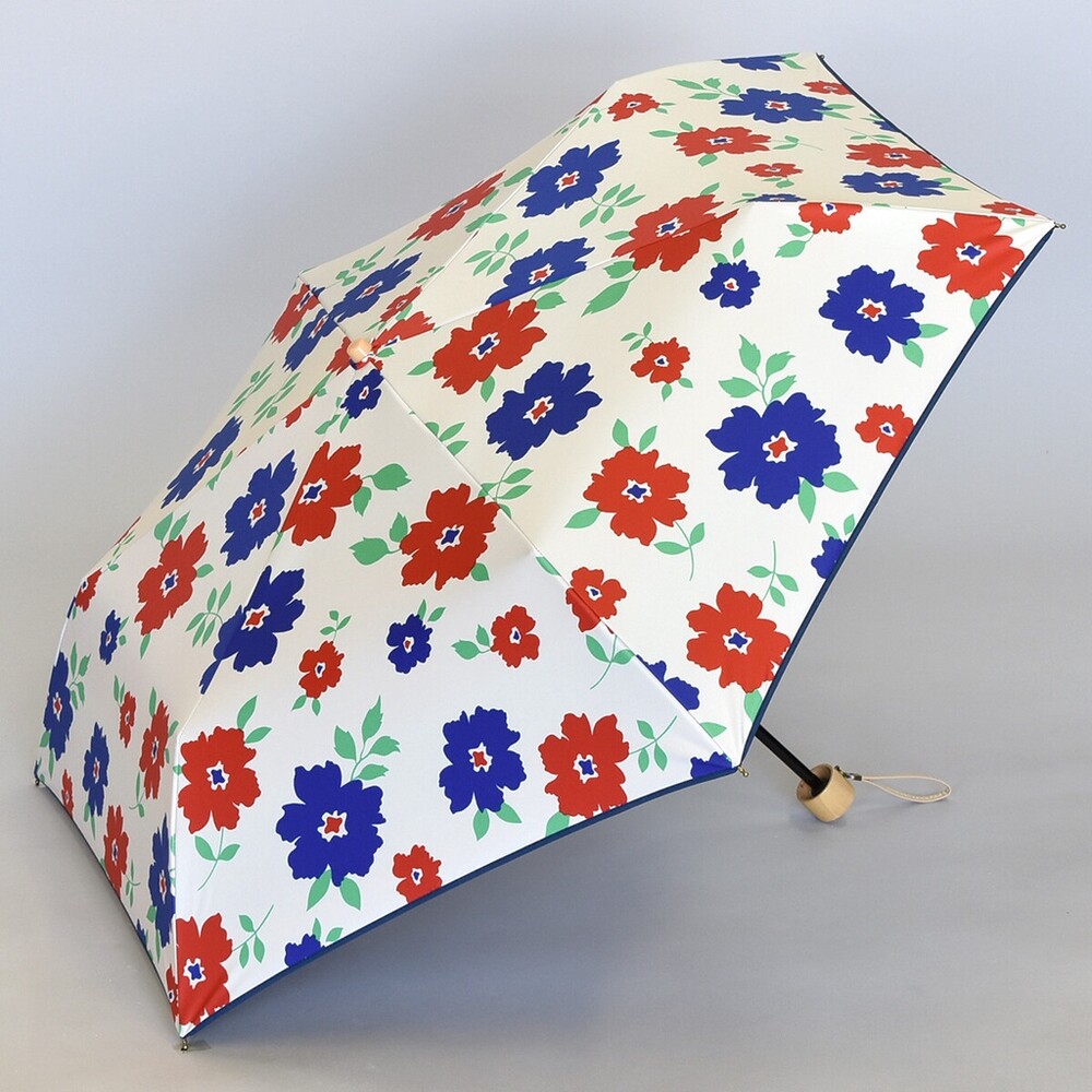 京都花卉晴雨傘 折傘 兩用傘 摺疊傘 遮陽傘 │ 抗UV 防紫外線 塗層遮光 日系傘 圖片