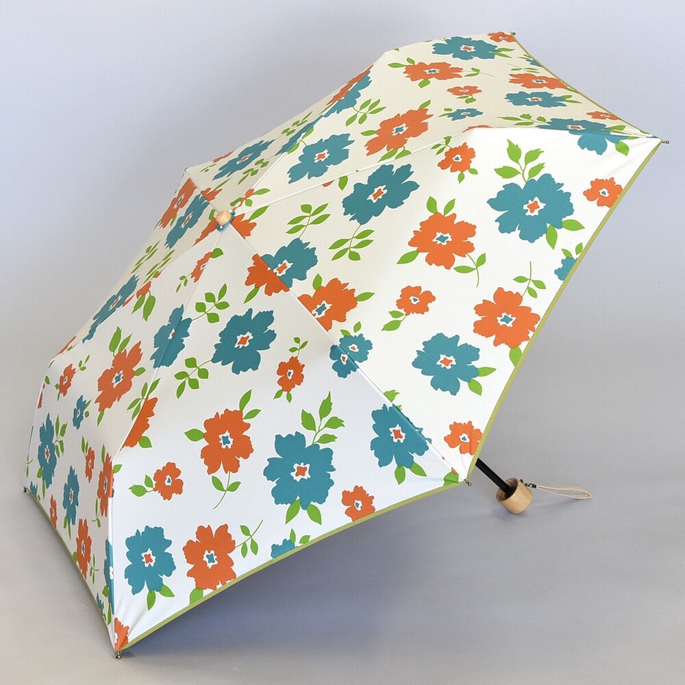 京都花卉晴雨傘 折傘 兩用傘 摺疊傘 遮陽傘 │ 抗UV 防紫外線 塗層遮光 日系傘 圖片