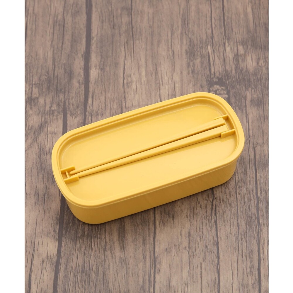 3coins 雙層便當盒 | 附筷子 分隔餐盒 飯盒 可微波 環保餐盒 大容量 590ML 圖片