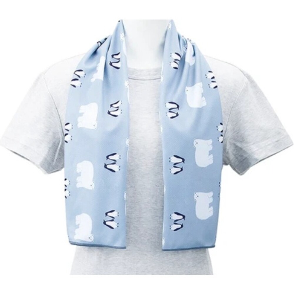涼感毛巾 日本毛巾 冰涼毛巾 防紫外線 涼感巾 動物毛巾 運動毛巾 圖片