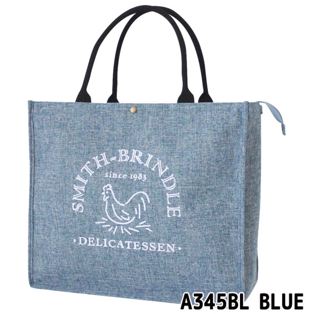 SMITH-BRINDLE 黃麻風格購物袋 灰 藍 | 購物袋 保冷 隔熱 乘載12kg 圖片