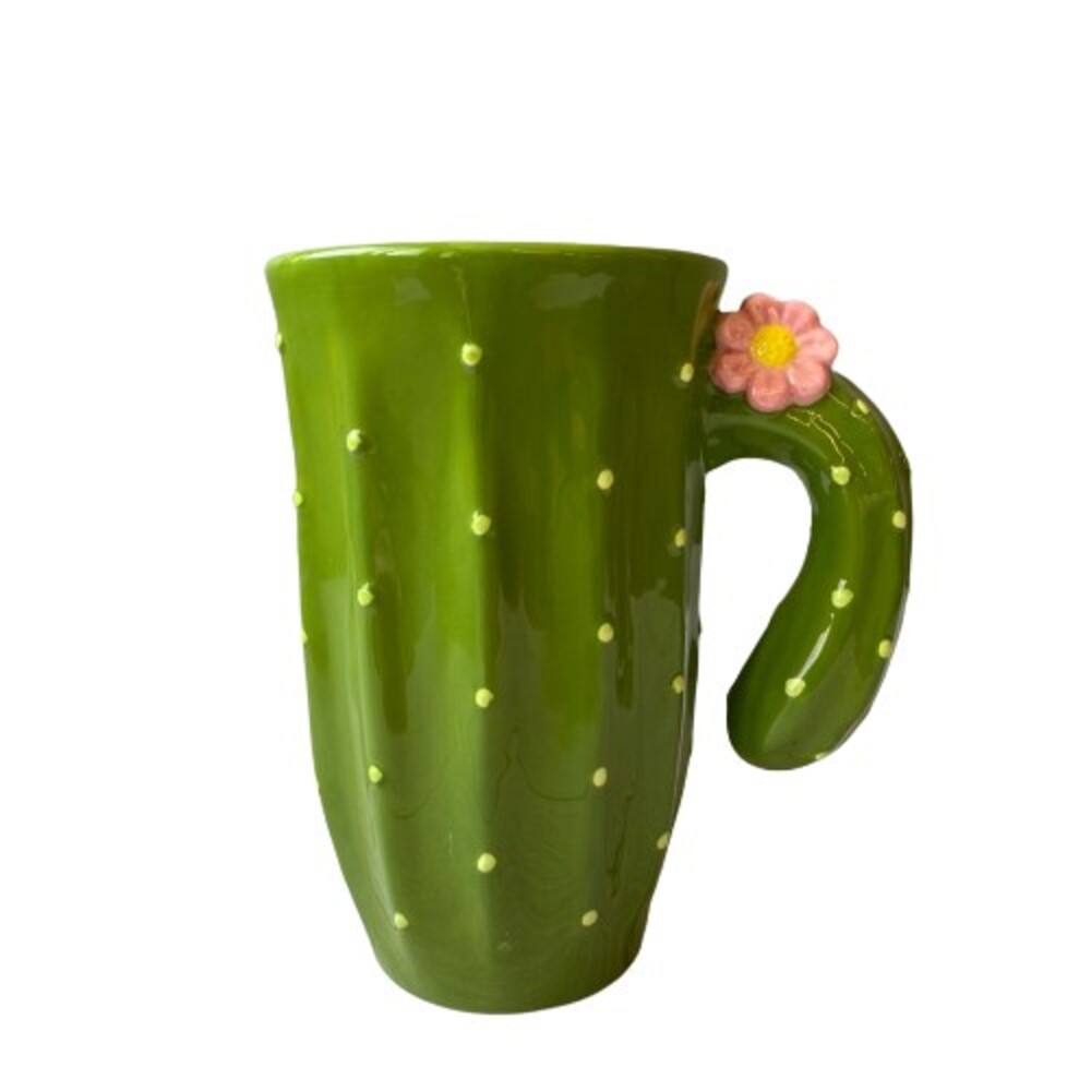 【現貨】Sunart 仙人掌立體馬克杯 500ml 陶瓷杯 造型馬克杯 茶杯 3D立體 仿真植物